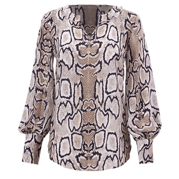 CAbi Snake/Serpentine Blouse - Picture 1 of 16